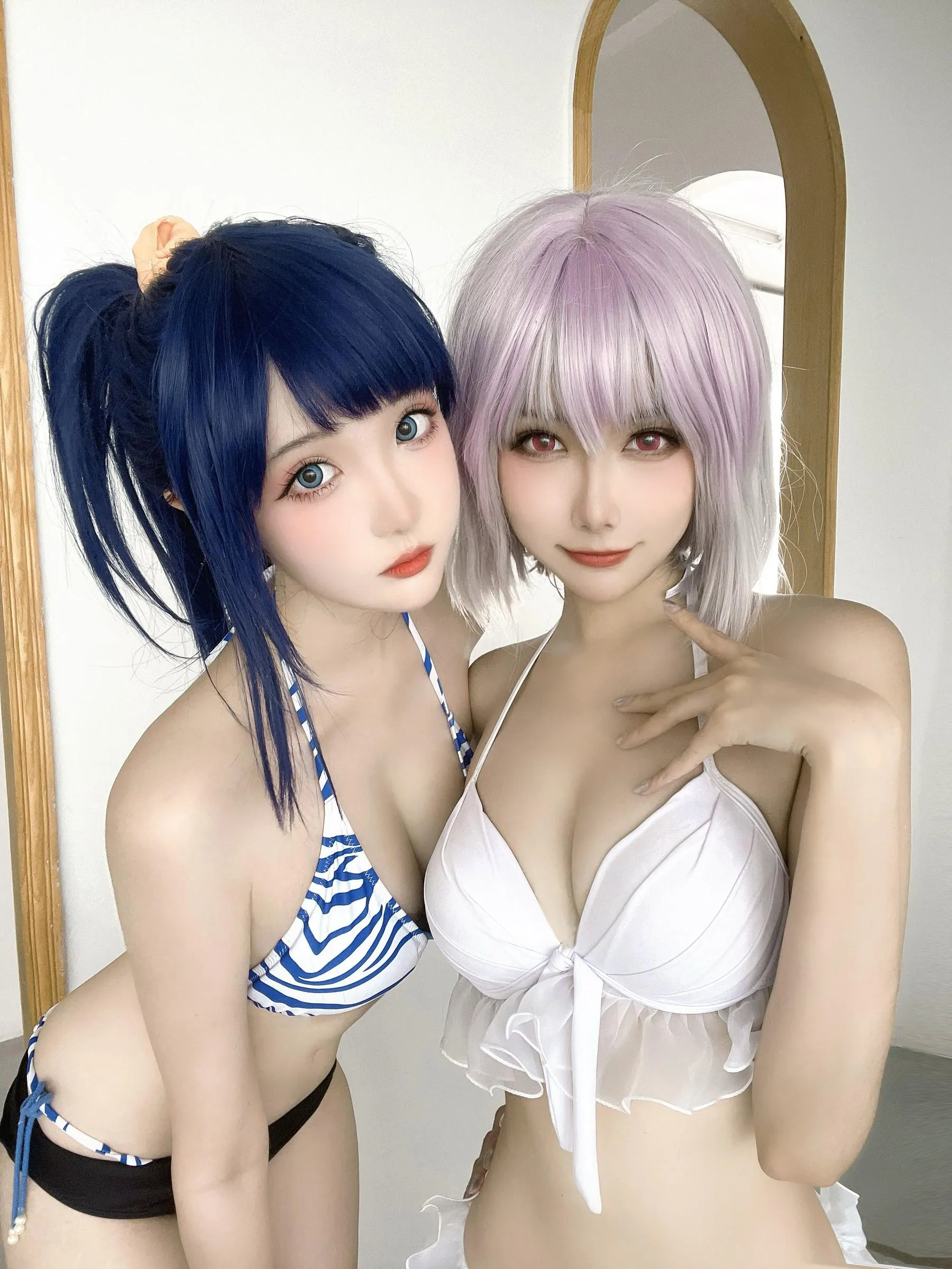 Momoko葵葵 – NO.35 瓜希酱 SSSS.GRIDMAN 宝多六花新条茜 泳装-古利特自拍 [30P]插图8